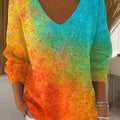 womens-fall-gradient-vintage-art-print-casual-pullover-sweater-so2o