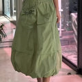 Women's Casual And Fashionable Elastic Waist Skirt