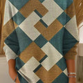 womens-abstract-rhombus-geometric-painting-art-print-casual-pullover-sweater