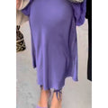 Women's Elegant Satin Solid Color Skirt