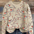 lovely-birds-art-print-knit-pullover-sweater