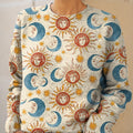 womens-retro-art-moon-sun-print-knit-pullover-sweater