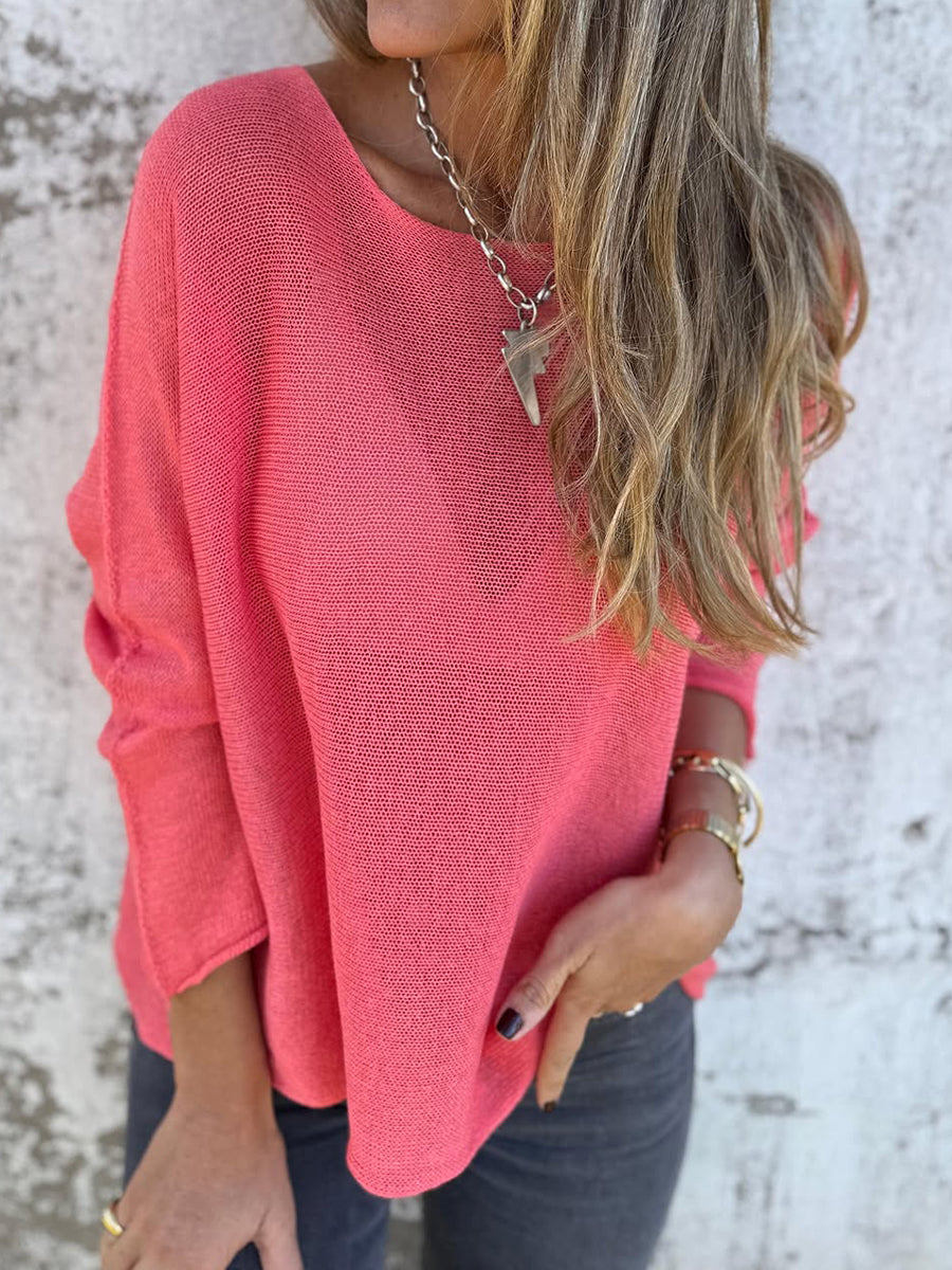 Women's Knitted See-through Sweater