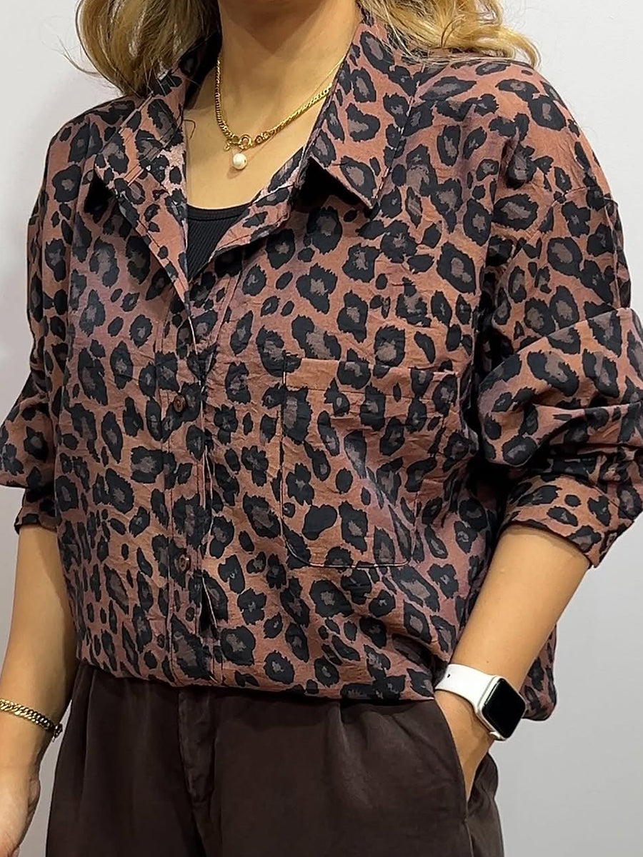Women's Comfortable Animal Print Shirt Top
