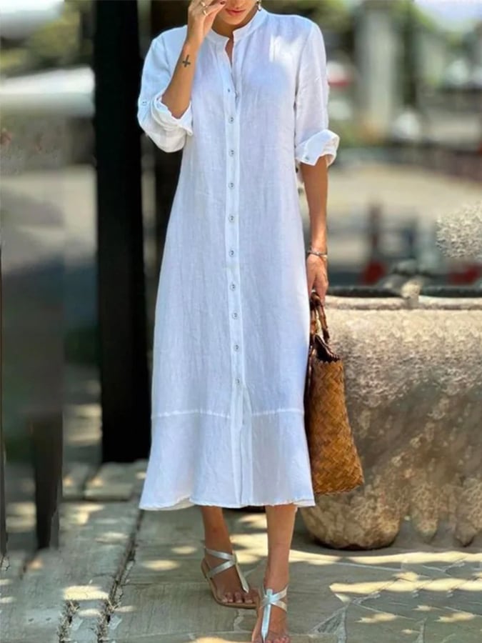 Women's Cotton Shirt Dress