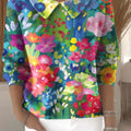 womens-floral-flowers-casual-print-peter-pan-collar-3-4-sleeve-sweater-soj1