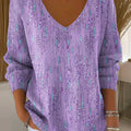 womens-purple-gradient-pattern-art-print-casual-pullover-sweater