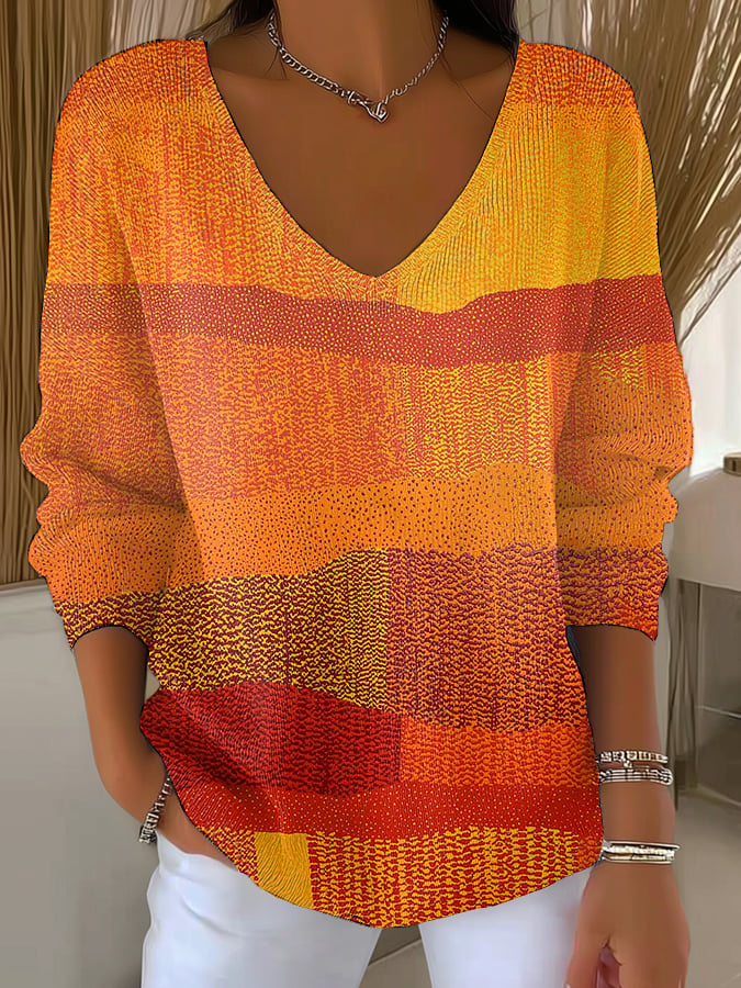 womens-autumn-gradient-art-print-casual-pullover-sweater-20dj