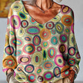 womens-abstract-colorful-circular-painting-art-print-casual-pullover-sweater