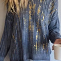 fashionable-gold-stamped-knitted-sweater