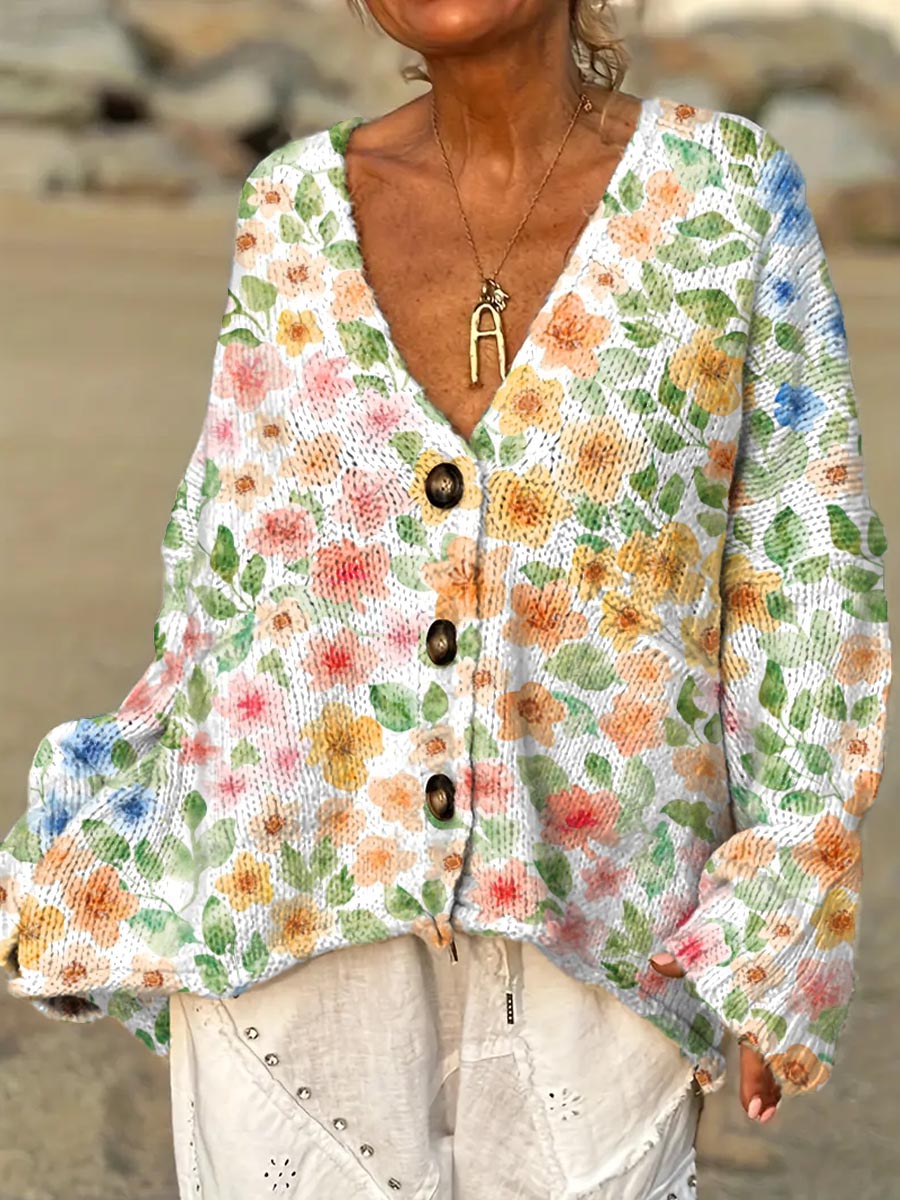 womens-vintage-floral-art-print-casual-pullover-sweater-a6na