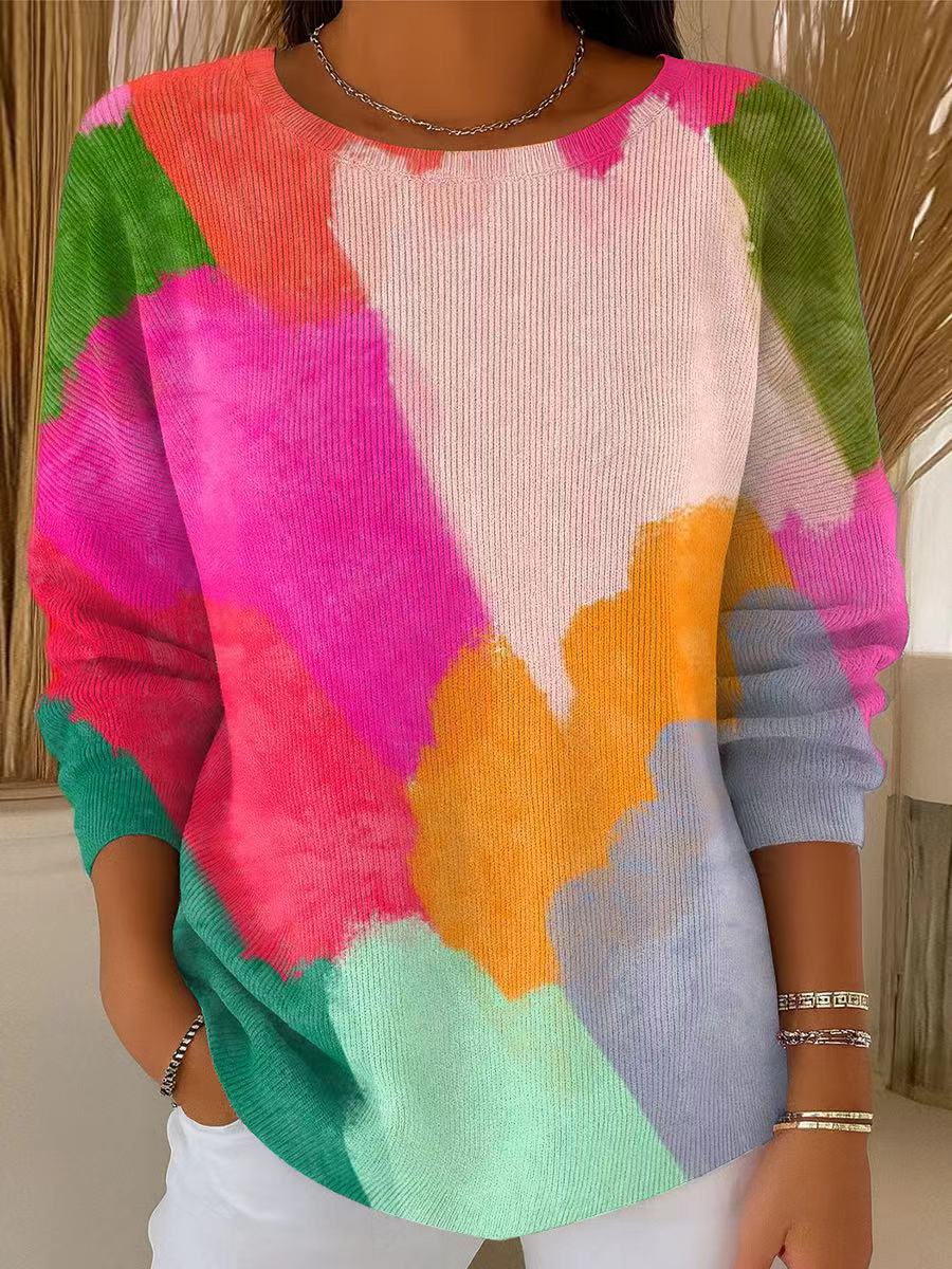 womens-beautiful-colorful-graffiti-painting-art-print-casual-pullover-sweater