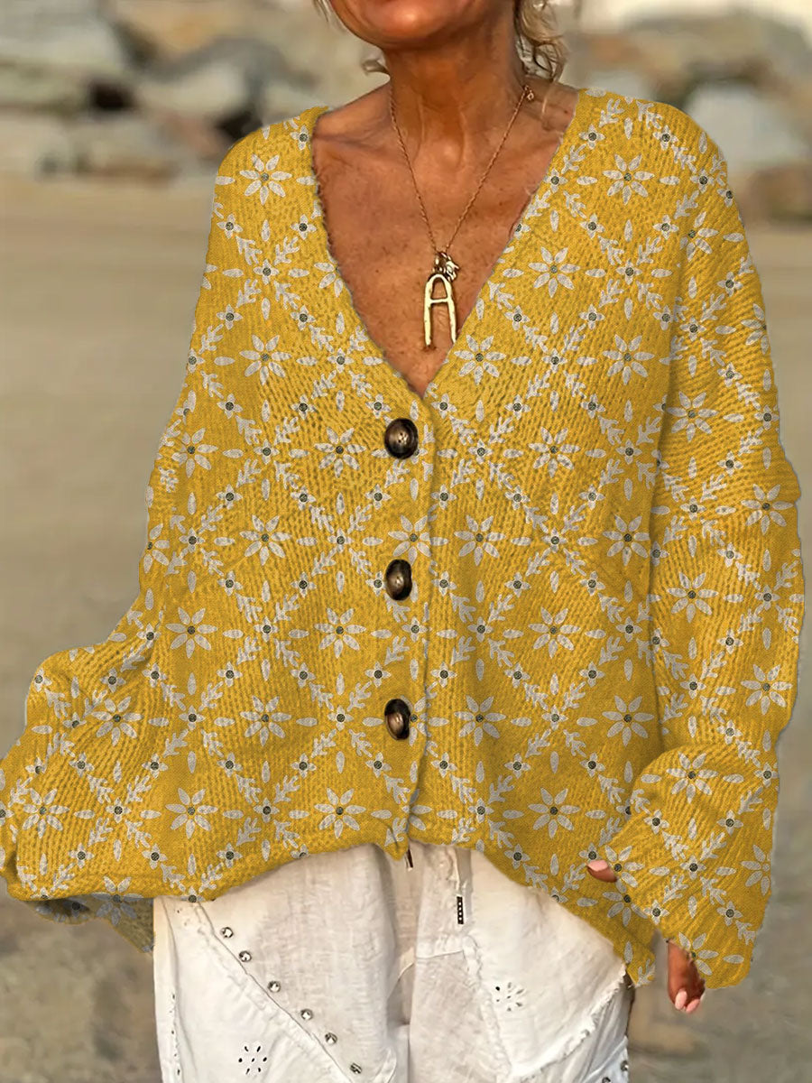 womens-vintage-flower-art-print-casual-pullover-sweater-uopt