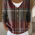 retro-plaid-pattern-print-buttoned-v-neck-cardigan-sweater-1a4h