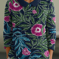 womens-flowers-casual-peter-pan-collar-3-4-sleeve-sweater-kc1k