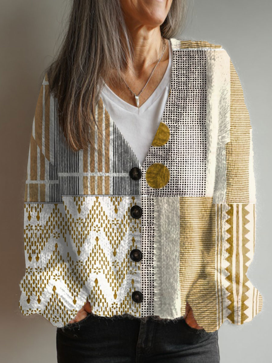vintage-abstract-geometry-art-print-buttoned-v-neck-cardigan-sweater-tun4