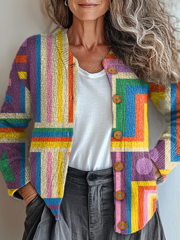 vintage-abstract-geometry-art-print-buttoned-cardigan-sweater-g02h