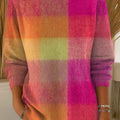 Women's Gradient Striped Casual Pullover Sweater