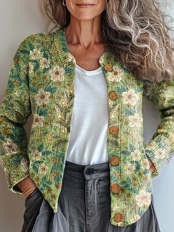 womens-retro-art-floral-print-buttoned-cardigan-sweater-oi1u
