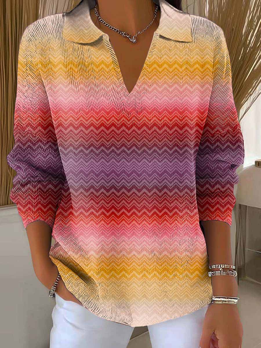 womens-gradient-pattern-art-printed-casual-sweater