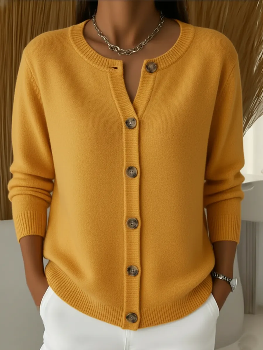Cozy Casual Button-up Cardigan Sweater