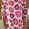 Women's Vintage Leopard Pattern Art Print Casual Pullover Sweater