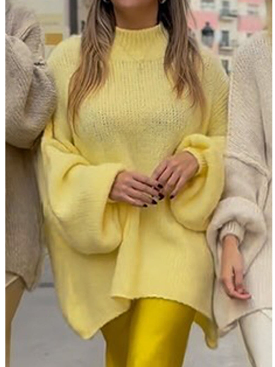 womens-casual-loose-solid-color-knitted-sweater