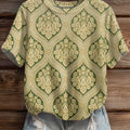 womens-floral-art-print-casual-crew-neck-short-sleeve-knitted-sweater-kli8
