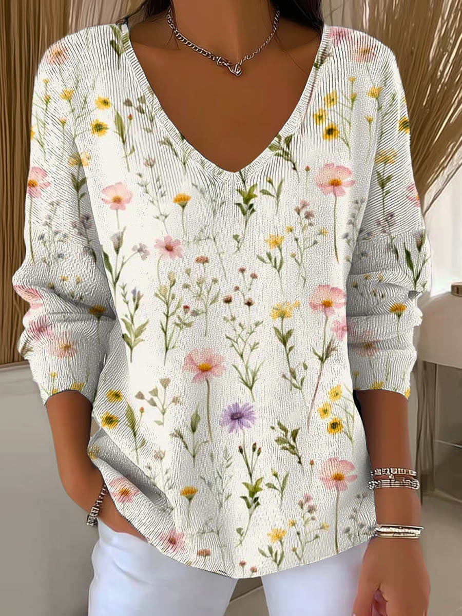 womens-vintage-floral-art-print-casual-pullover-sweater-8k7v
