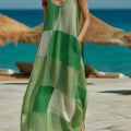 Women's Flowy Printed Casual Spaghetti-strap Dress
