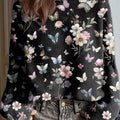 womens-vintage-floral-butterfly-pattern-art-print-casual-pullover-sweater