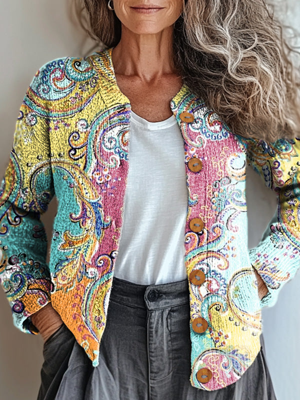 vintage-colorful-paisley-floral-painting-art-print-buttoned-cardigan-sweater