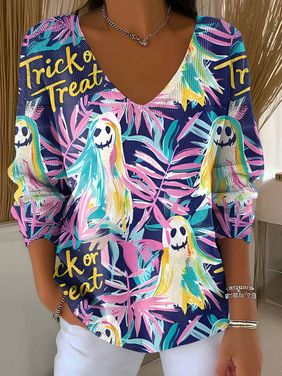 womens-preppy-autumn-ghost-fall-halloween-casual-print-pullover-sweater