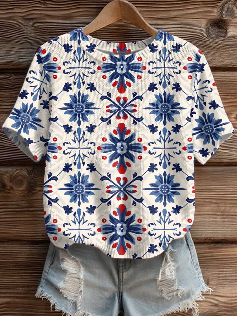 womens-floral-art-print-casual-crew-neck-short-sleeve-knitted-sweater-1610