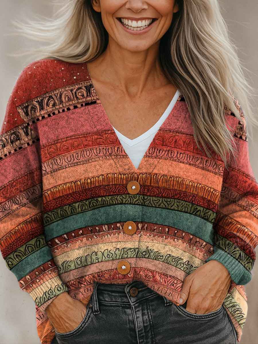 geometric-color-splicing-multicolor-print-buttoned-v-neck-cardigan-sweater-kup4