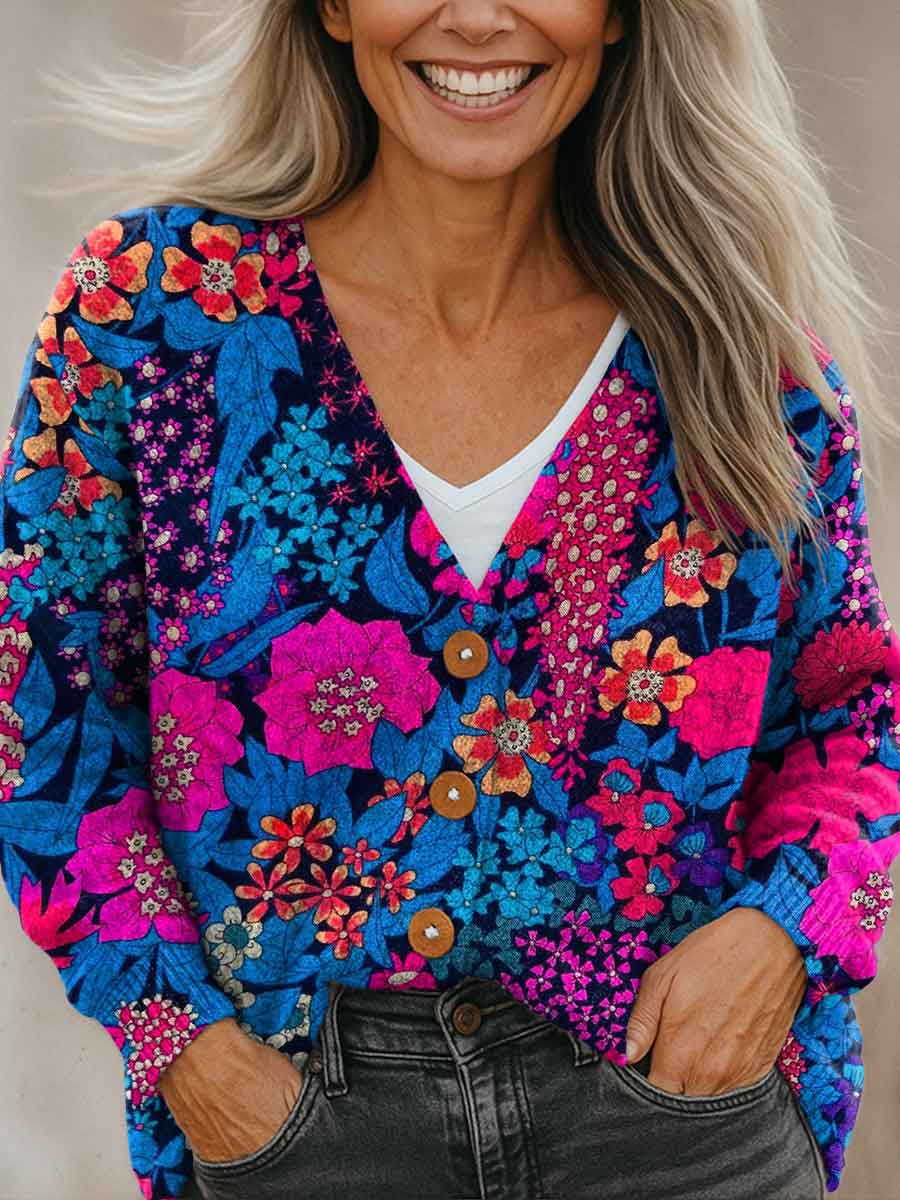 simple-floral-multicolor-print-buttoned-v-neck-cardigan-sweater-ib0c
