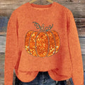 lovely-pumpkin-art-print-knit-pullover-sweater