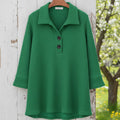 Women's Casual Stand-collar Button-up Pullover