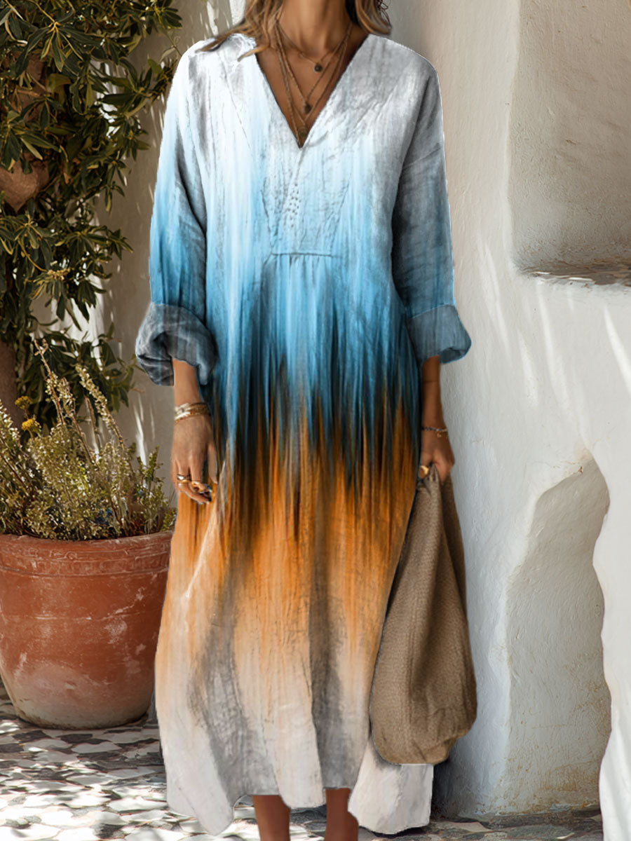 Women's Geometry Abstract Colors Art Casual Print Dress