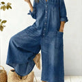 Women's Cozy And Casual Cotton Jumpsuit