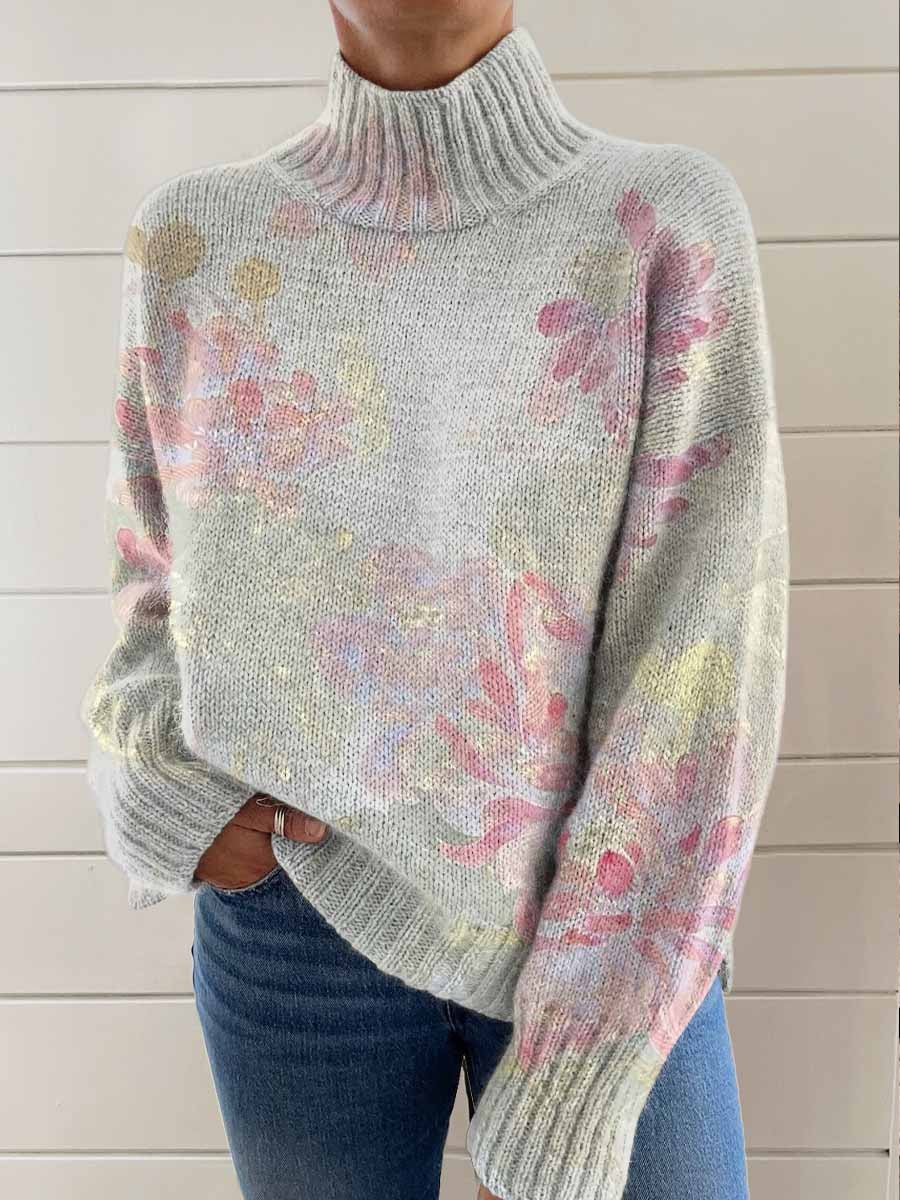 womens-retro-art-chinese-style-flowers-print-knit-turtleneck-pullover-sweater