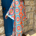 Women's Floral Print Loose Kaftan Dress