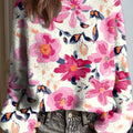 womens-vintage-floral-pattern-art-print-casual-pullover-sweater