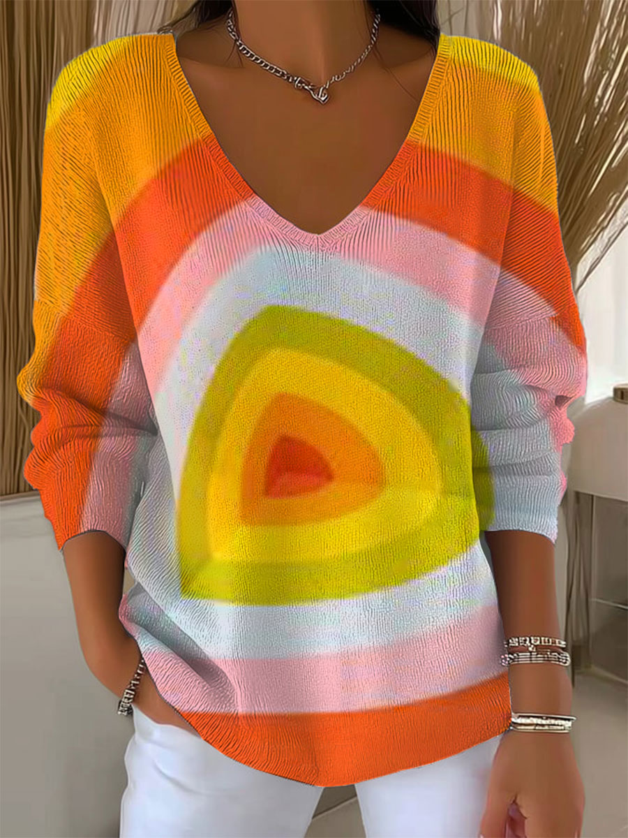 womens-vintage-abstract-geometry-art-print-casual-pullover-sweater-o848