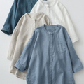Women's  Loose  Casual Cotton And Linen Shirt