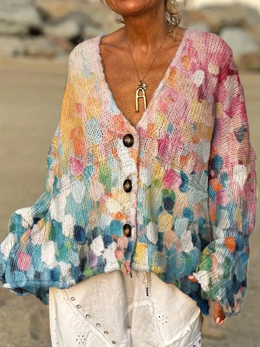 womens-vintage-oil-painting-art-patterns-casual-pullover-sweater