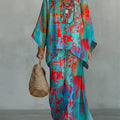 Women's Vintage Art Comfortable Loose Cotton Linen Wide-leg Pants Two-piece Set