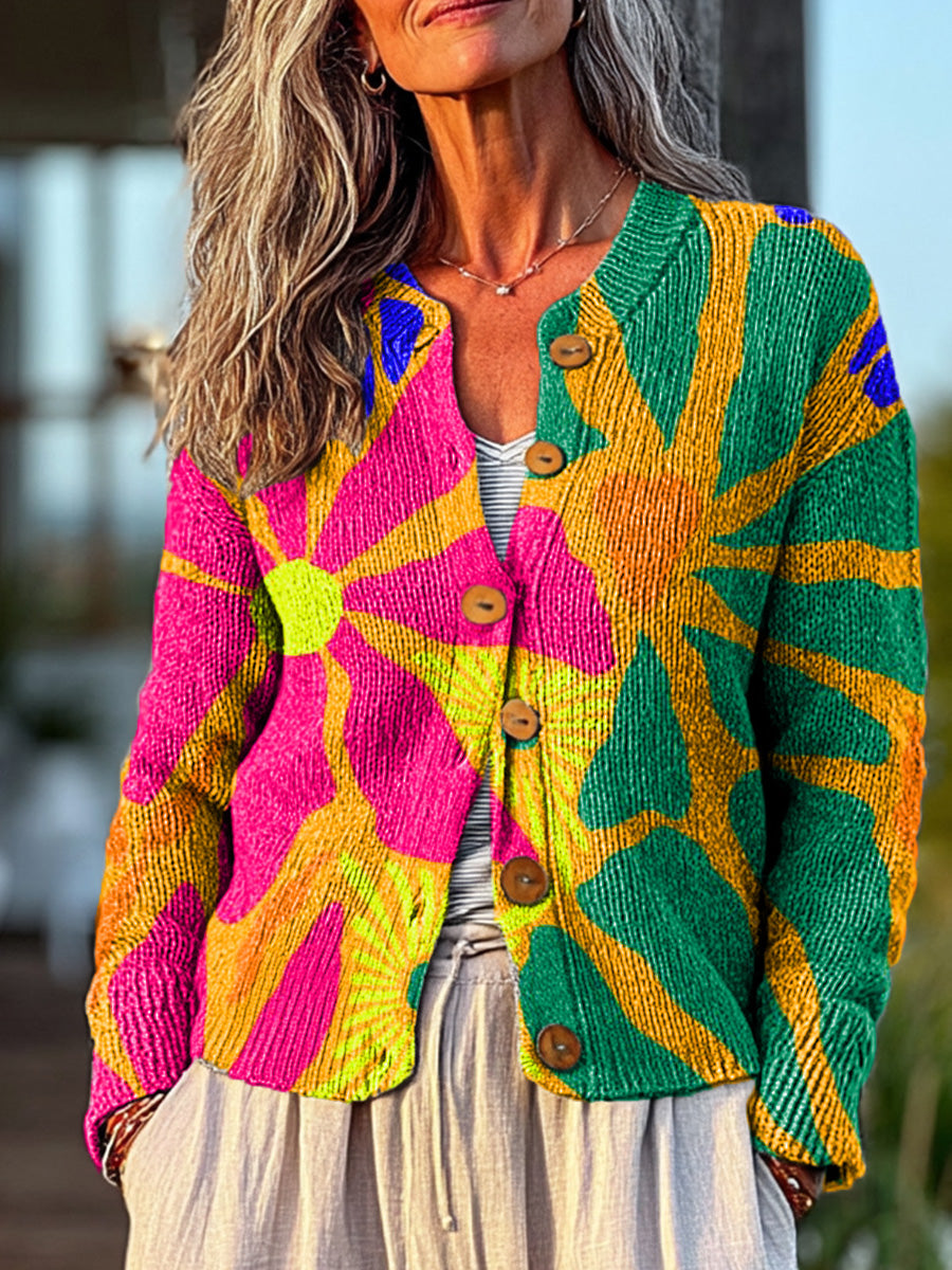 abstract-colorful-geometric-floral-painting-art-print-buttoned-cardigan-sweater-9s86
