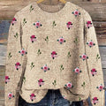 Vintage-Pullover mit Blumenmuster, Strickmuster, 639p 