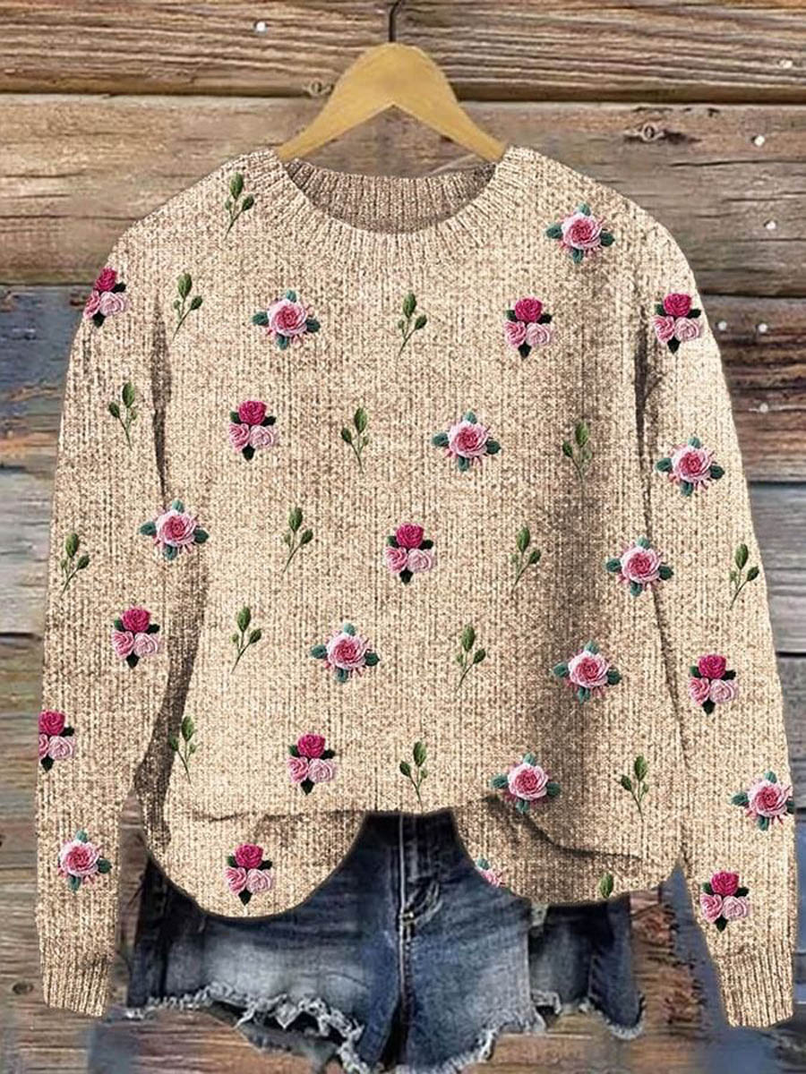 vintage-floral-art-print-knit-pullover-sweater-639p